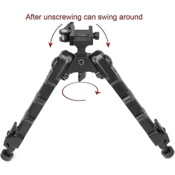Picatinny Bipod Gevær Luftgevær Airsoft Bipod Uttrekkbar svingbar