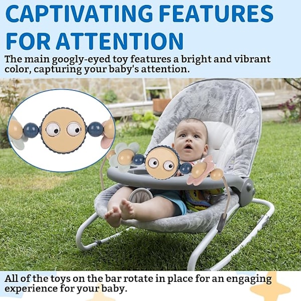 Leksaksbåge för babysitter - Googly Eyes Leksaksbåge för barnvagn