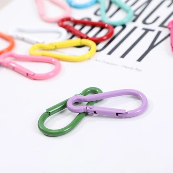 Keychain Bag Hanging Buckle Keychain U Disk Pendant Mountaineering Buckle DIY X red red