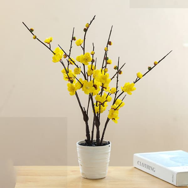 IC Stor gren Dobbel gaffel falsk plommeblomst potteblomst