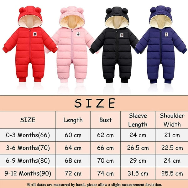 Babyhuppu, puuvilla, 90cm, musta