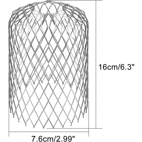 4 st aluminiumrännsilar, 3\" diameter för att hålla avloppet rent