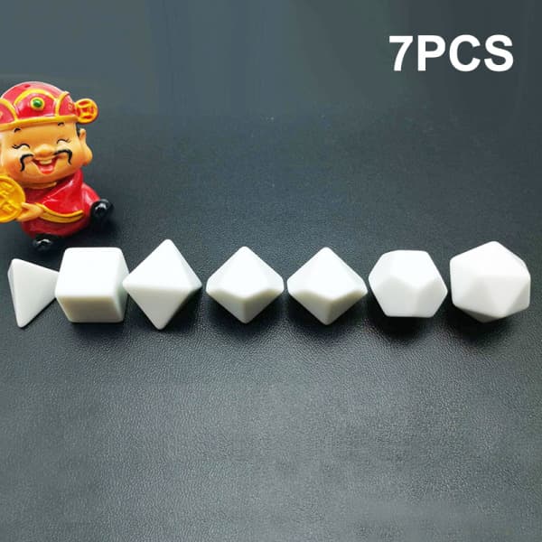 IC 7st/ Set DND Light Board Blank Dice Blank Polyhedron RPG Dice S