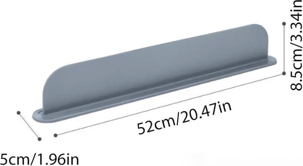 Diskbänksskyddsmatta - Silikonstänkskydd, Vattentät - för Utomhus, Hem, Husbil, Badrum - 52*5*8.5cm - Grå