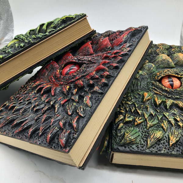 IC 3d Dragon Cover Notebook Handgjord Magic Resin Hand Account Book 3D Dragon Relief Diary Book A5 Storlek