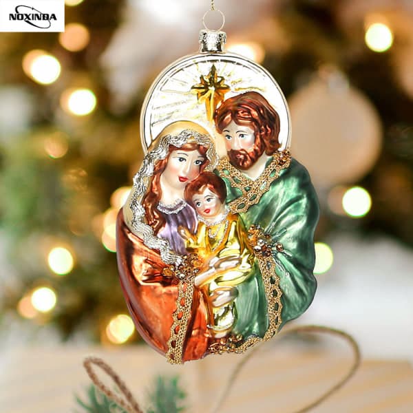 Julgransdekoration Jomfru Maria Dekoration Glas Religiøs IC