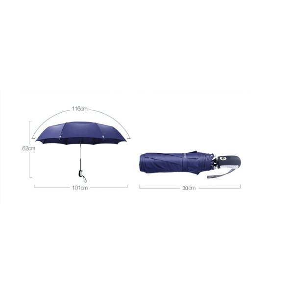 IC storm- och vindtätt automatiskt paraply, päivänvarjo