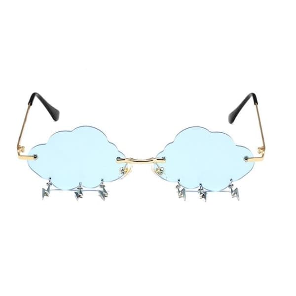 IC Cloud Lightning Solbriller med uregelmessig form - Bågløse briller 12#