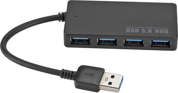USB 3.0 HUB - 4 porte - USB-splitter - Højhastigheds-USB-porte