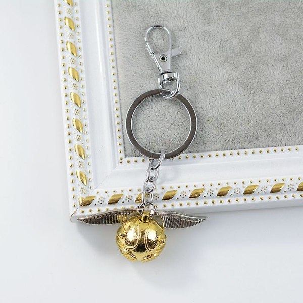 Nøglering Heavy Duty Nøglering Bil Nøgleringe Metal Karabinhage Nøgleringe Harry Potter Guld Snitch Nøglering IC