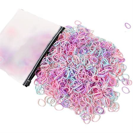 SOHO Adin Snag Free -hiuslenkit, 1000 kpl - Magic Purple