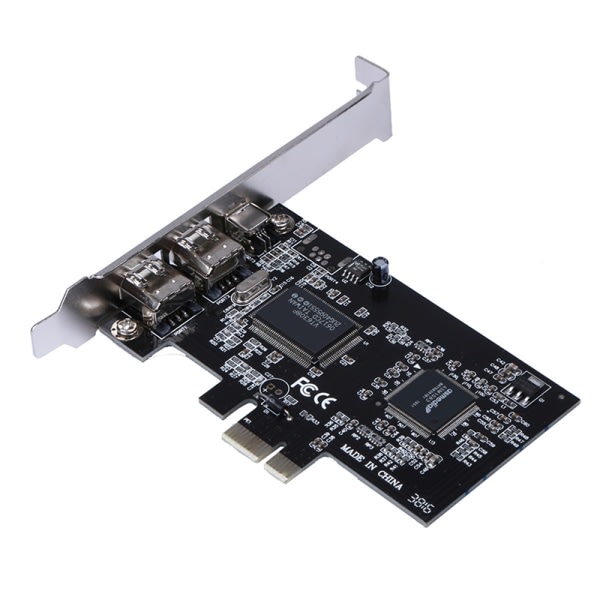 PCIe FireWire-kort 10 mustallelle