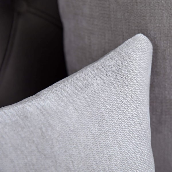 IC Lys grå ländrygg putevar 12x20 tommer Sett med 2 solid rustik gårdsputevar tilfelle for hjem sofa sofa dekorasjon