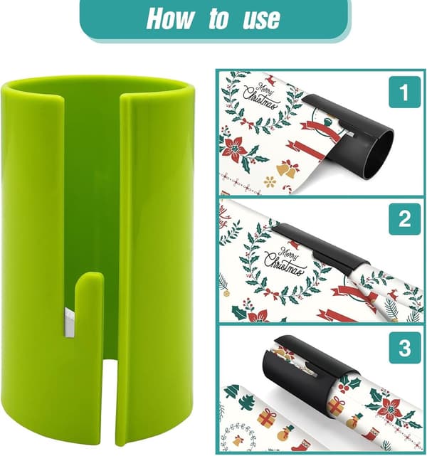 Presentpappersskärare, 4 x, presentrullskärare, för jul, födelsedagsförpackning