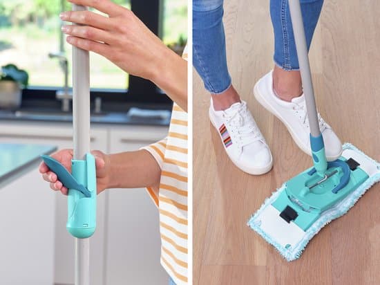 Leifheit Clean Twist M Spin Mop och hinkset med hjul, 360° platt mopp med justerbart teleskopskaft, 6L, 33 cm