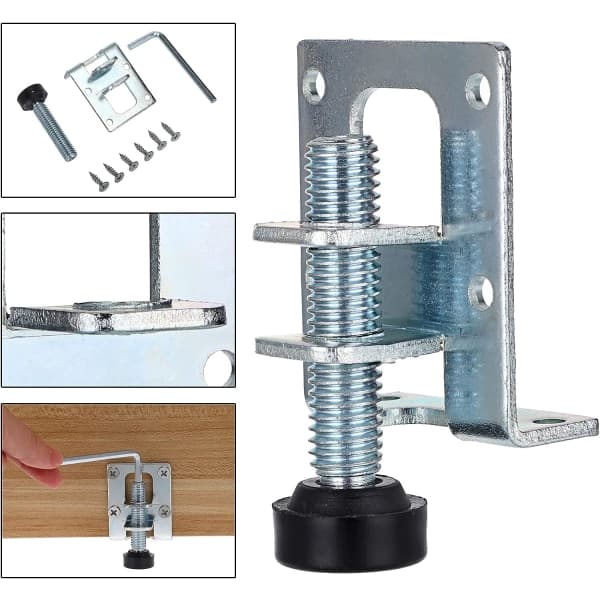 IC 4-pack Tunga Justerbara Möbelfötter L-formade Möbelben, Möbelfästen i Metall, 2,2\"