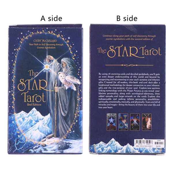 IC The Star Tarot Kort Spådom Divination Deck Underholdning En størrelse