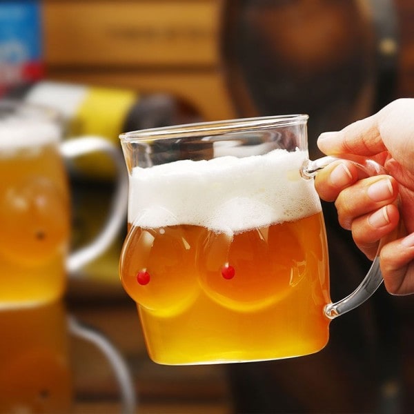 Kreativ Kroppsformad Glaskopp Glasögon Vinkopp Sexig Damform Transparent One Size