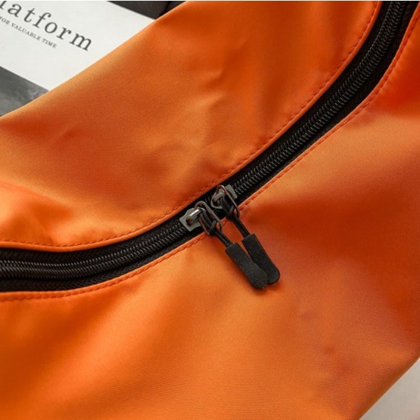 IC Stor Kapacitet Messenger Bag Casual Lätt Oxfordtyg Enkel Dumpling Bag (Orange)