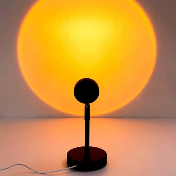 IC Solnedgangsprojektion LED-lys, Regnbue Gulvlampe Moderne Lampe