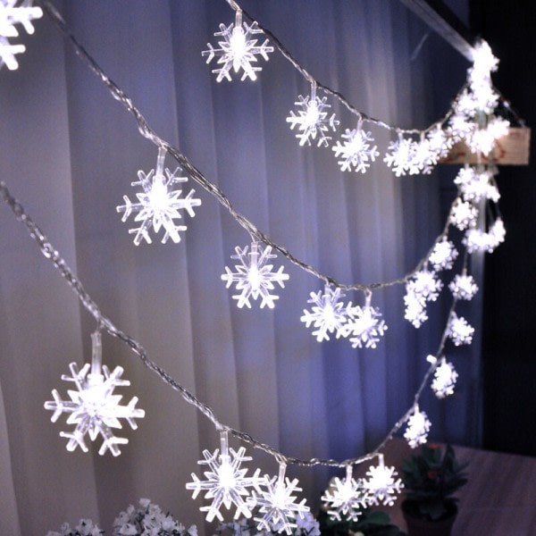 IC Joulukuusen Koristeet Lumihiutale Valot, LED-Valojuova Joulukuuseen ja Lavastukseen