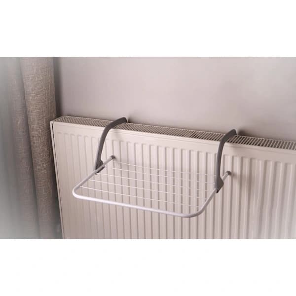 5-bar Foldable Radiator Drying Rack Radiator Towel Holder Clothes Dryer Drying Rack Bar Grey Grey