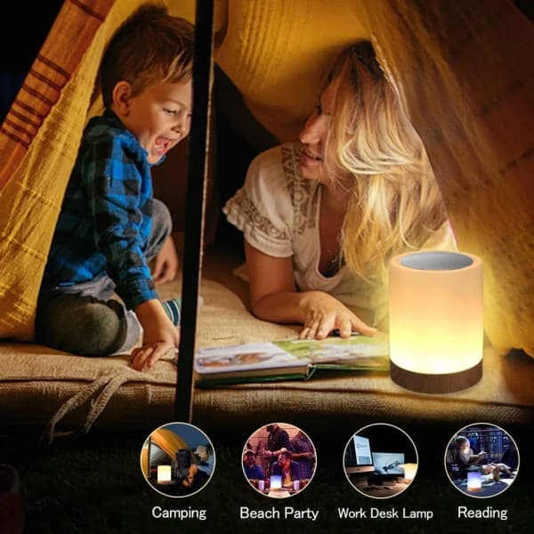 IC LED nattlampe, berøringskontroll, dimbar leselampe