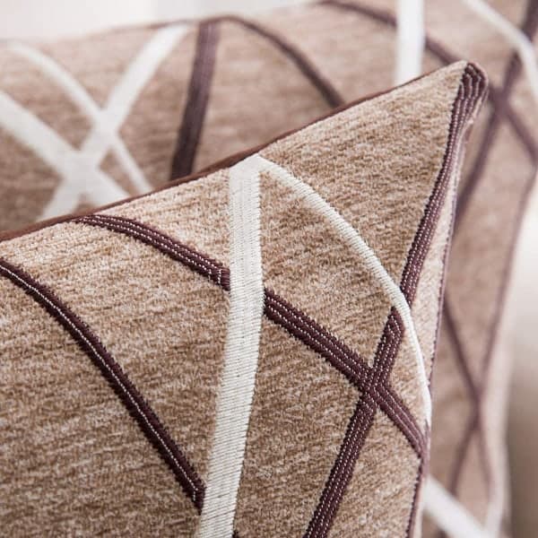 IC NOE Sett med 2 Dekorative Chenille Puter