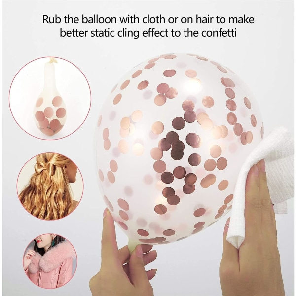 IC 60 stk ballongkonfettiballoner, 12\"