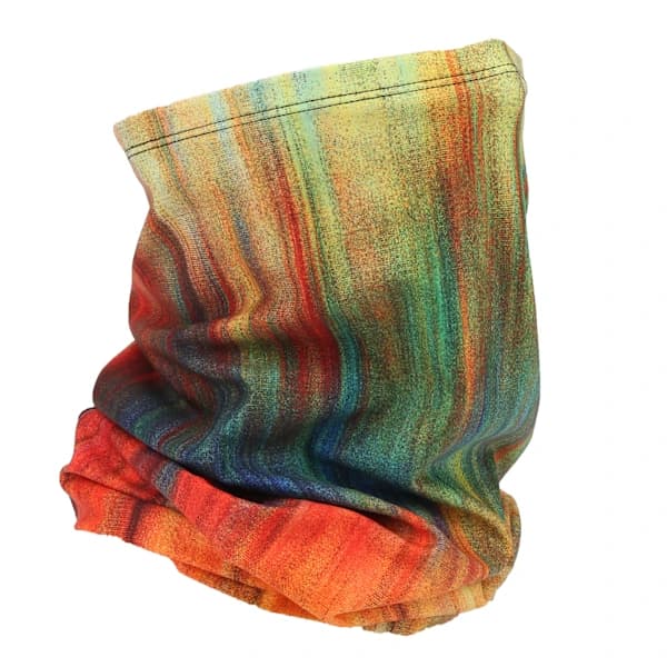 Fleece Halsvarmer Vindtett Varm Pustende Multifunksjonell Ansiktsmaske for Sykling Oransje Gradient