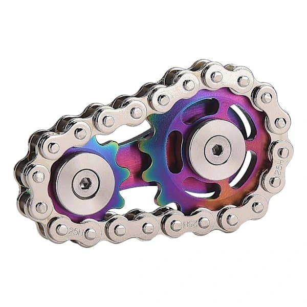 Sykkelkjede Fidget Spinner - Høykvalitets Tannhjul i Rustfritt Stål
