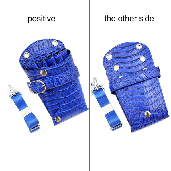 IC Saxpåse PU Läder Salong Frisör Frisör Sax blue