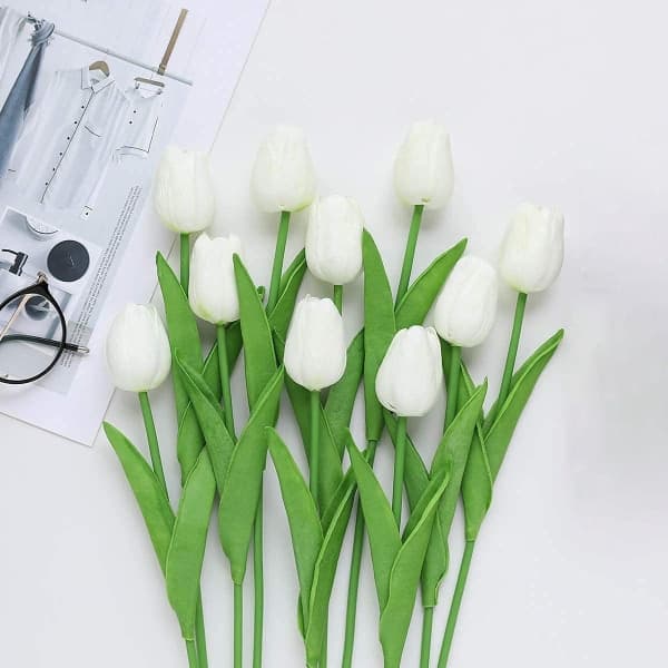 IC 10 stk. bløde PU kunstige blomster Calla Flower Plant