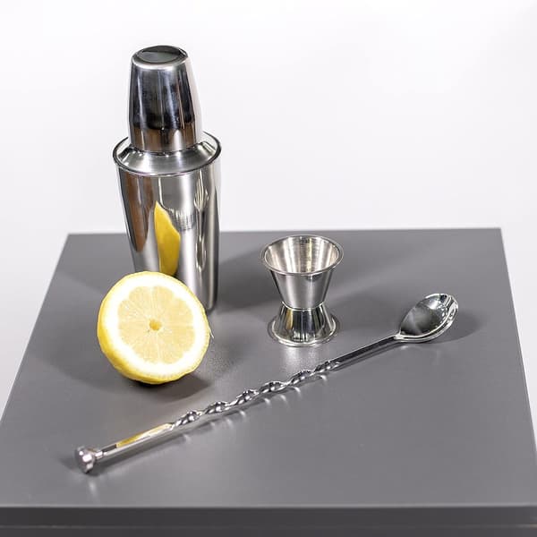 28 cm spiral cocktailskje - røreskje i rustfritt stål - tilbehør til vinglass