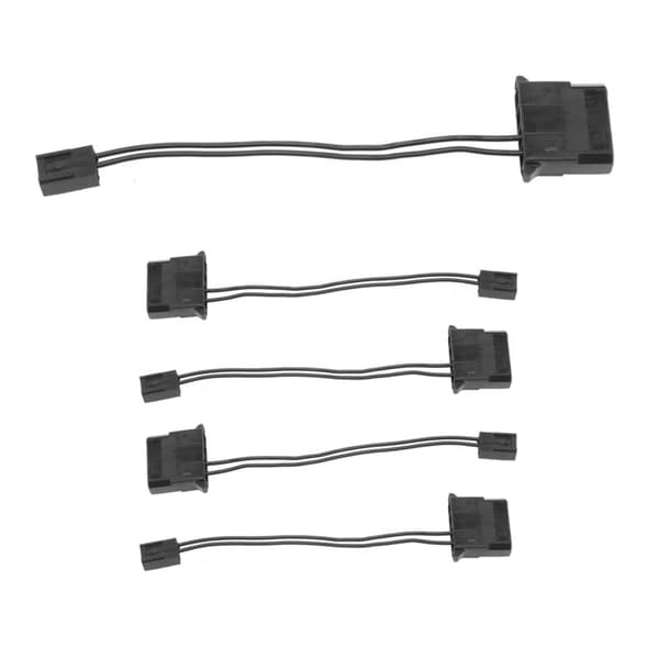 5 stk. IDE til 3-pin blæser strømkabel Molex D Socket Connector Computer PC Kølekonverter