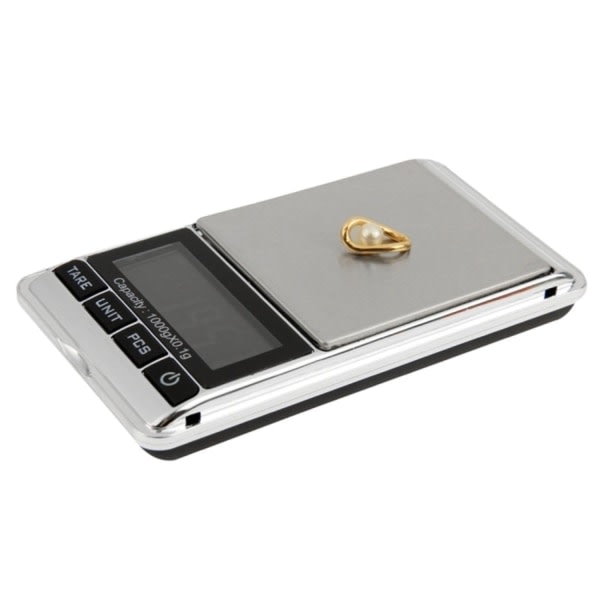 IC Professionell Digitaalinen Minivaaka / Taskuvaaka Kansi (0.1g-100g) Hopea