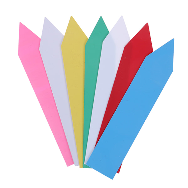100 stk 10x2CM Plast plante etiketter Mark Plant Tag Hvid