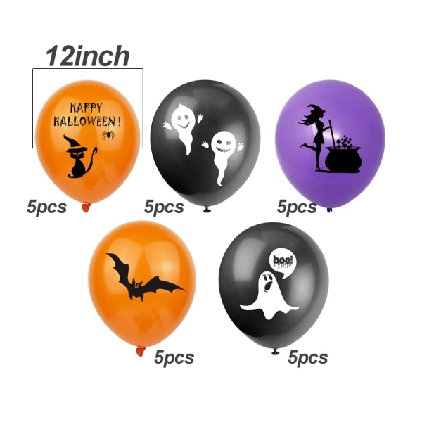IC Halloween Punch Ballonger för barn Halloween Party Game Favor style 1