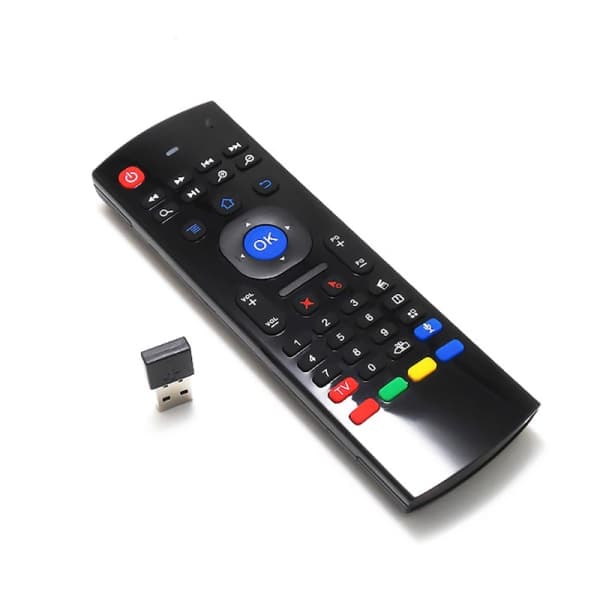 MX3 Luftmus med stemmefjernkontroll 2.4G RF trådløst tastatur MX3