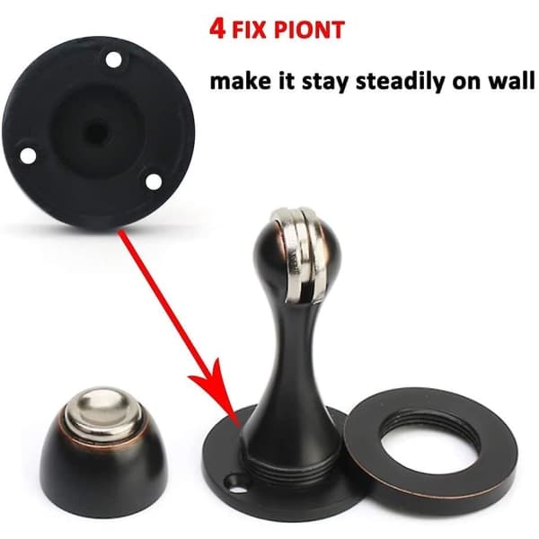 IC Magnetisk Dørstopper i Massiv Metal
