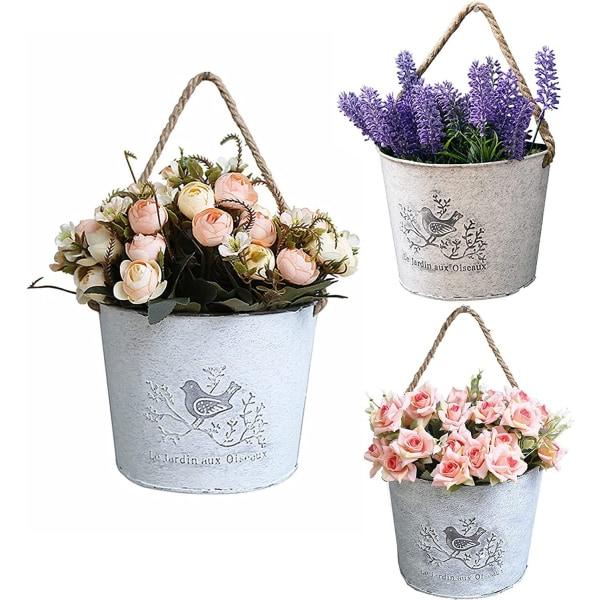 IC CNE Hängande Blomkorg, Galvaniserade Väggplanteringar, Gar