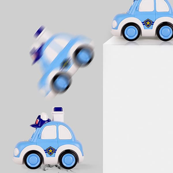 IC Børne Træghedslegetøj Minipoliti Bil Ambulance Børn Træk Tilbage Pink