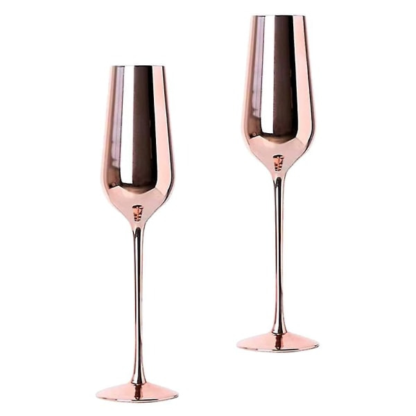 2 st Glas Vinglas Champagneglas Stående kopp Drickskoppar Hushållsmuggar för Fest Hemmafest