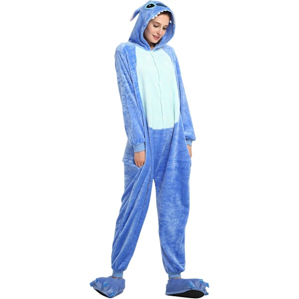 Onesies til kvinder, Onesies til voksne mænd, Pyjamas Onesies, Enhjørning, Flannels pyjamas, Dyre Onesies, 3D hættetrøjer, Halloween, Julekostumer stitch XL