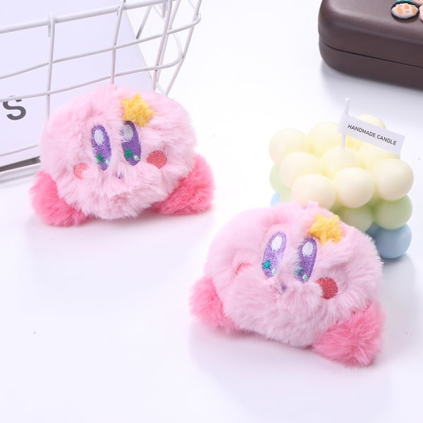 IC Tecknad Anime Kirby Plysch Dock Nyckelring Mjukfyllda Dockor Keyr