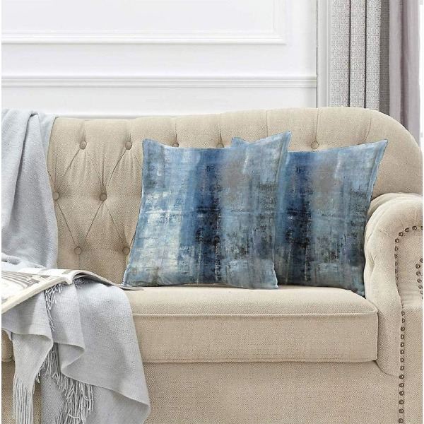IC Abstrakt Kunst Kunstverk Trekk, Galleri Moderna Dekorative Puter Trekk For Soverom Sofa Stue 18 X 18 Tommer Sett Med 2