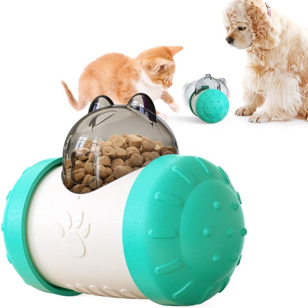 IC Hundtumlarleksak, Slow Feeder Ball-leksaker för husdjur-blå