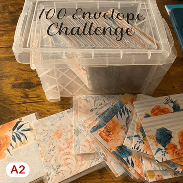 IC Utmaningslåda med 100 kuvert Set och roligt sätt att spara $5 A1