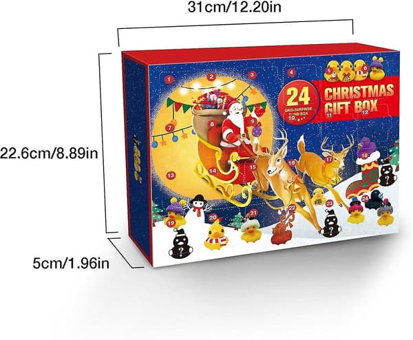 Gummianka Advent 2023, Advent 2023 Børn, Advent Anka Bad Til 08(24 ducks)