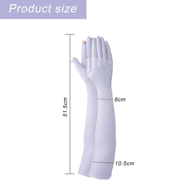 IC 2 par UV-långa solhandskar Sunblock körhandskar för kvinnor Non Combination 1